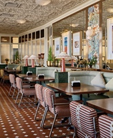 Meubles commerciaux de luxe au design moderne, personnalisés pour les restaurants, les bars, les hôtels, les cafés, projets de tables à manger, ensemble de chaises en bois massif