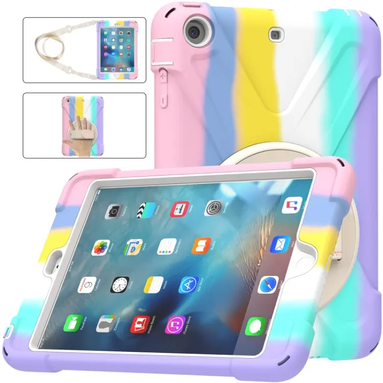 7.9 inch Kids Proof Rugged Tablet Protective Case For Apple iPad mini 1 2 3 Case Back Cover With Kickstand
