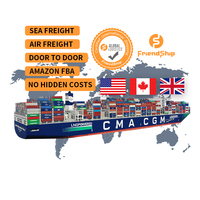 Transitaire Chine-Canada FBA FCL Fret maritime Conteneur 40HQ Porte-à-porte DDP Réapprovisionnement entrepôt Vendeurs FBA