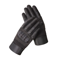 Guantes Deportivos para Hombre, Medios Dedos, con Carcasa de Fibra de Carbono, Resistentes a Cortes y Abrasiones, con Pantalla Táctil, para Artes Marciales y Entrenamiento