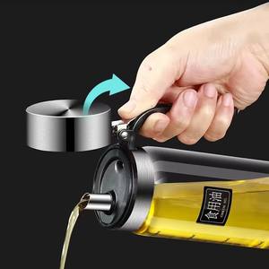 Botella de aceite de vidrio, recipiente a prueba de fugas para cocina, botellas de salsa de soja, recipientes para vinagre, juego de herramientas para condimentos con tapa abatible para el hogar - Product Image 2