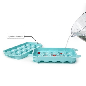 Bandeja de hielo de bola redonda con logotipo personalizado, molde de plástico para hacer bolas de hielo, <span class=keywords><strong>Mini</strong></span> bandeja de cubitos de hielo circular de 15 cavidades para beber whisky y jugo - Product Image 3