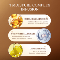 Minyak Pertumbuhan Rambut Rosemary Acetyl Hexapeptide-8 Sodium Hyaluronate Menutrisi 2-IN-1 Mencegah Kerontokan Rambut Merevitalisasi Area Rambut Menipis