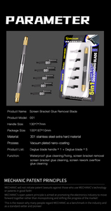 Kit d'outils de décollement de colle pour écran LCD MECHANIC 001 pour la réparation de <span class=keywords><strong>téléphones</strong></span> - Product Image 6