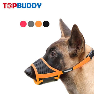 Silencieux en Nylon respirant pour chien, logo personnalisé, à mailles solides, avec bretelles réglables, évite les morsures, mastiquer - Product Image 3