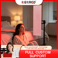 Panneau de luminothérapie LED rouge ILUXRED OEM 660nm 850nm 5 longueurs d'onde, panneau de luminothérapie rouge pour tout le corps, pour usage domestique et commercial