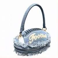 Tas Tote NFL Custom, Pesona Sepak Bola yang Dipersonalisasi, Tas Pesta Stylish, Tas Selempang, Tas Tote Sepak Bola, Dompet Kulit PU