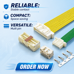 Conector de cable a placa, paso de 1.5 mm, fila simple, doble fila, SMT, tipo wafer, con bloqueo, alta densidad, KR1507, alternativas a Molex MX1.5 - Product Image 1