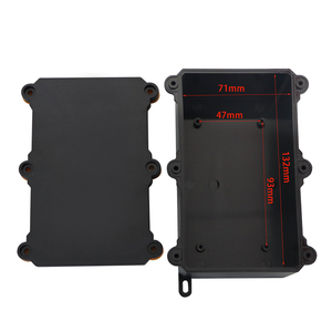 Caja de Conexiones Negra de 140*85*56mm, Caja de Plástico Impermeable IP68 para Montaje en Pared, Carcasa de PC - Product Image 1
