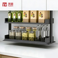 Meilleures ventes : Étagère de cuisine électrique multifonctionnelle moderne et écologique à levage automatique pour armoire haute et panier de garde-manger