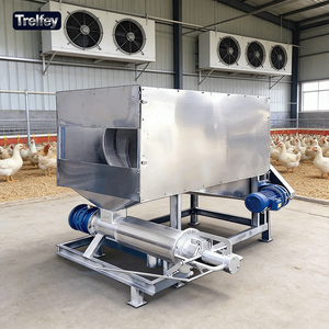 Prensa de tornillo de acero inoxidable para separación de estiércol, máquina deshidratadora de sólidos y líquidos para gestión de residuos de animales de granja (aves y cerdos) y lodos. - Product Image 1