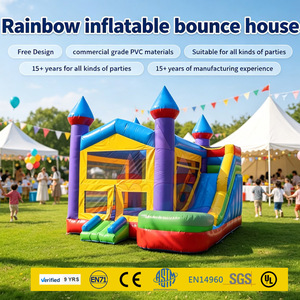 Château gonflable commercial en PVC avec toboggan pour enfants, directement <span class=keywords><strong>de</strong></span> l'usine, idéal pour les locations <span class=keywords><strong>de</strong></span> jeux et <span class=keywords><strong>de</strong></span> fêtes - Product Image 1