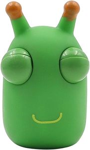 Novelty Funny Decompression Green Vegetable <b>Bug</b> Worm Popping Big Eyes Squeeze Fidget <b>Toy</b> for Kids - Product Image 2