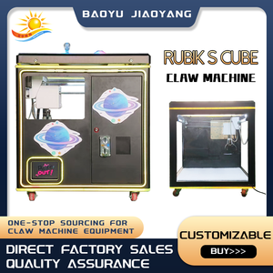 آلة مخلب المكعب السحري للاستخدام المنزلي التجاري الشفاف بالكامل ، آلة متعددة الزوايا من القطيفة الموجهة إلى أعلى الجسم - Product Image 2