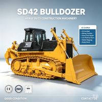 Offre Spéciale – Bulldozer sur Chenilles Super Lourd SHANTUI SD42-3 d'Occasion, Certifié CE, 42 Tonnes, Hydraulique, avec Ripper à Trois Lames