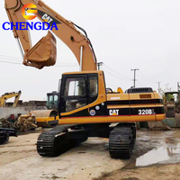 Excavatrice Caterpillar 320BL d'occasion de 20 tonnes avec moteur, boîte de vitesses, pompe, roulement, moteur, composants POCLAIN Kawasaki Changjiang en stock
