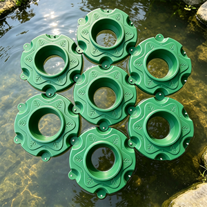 Sunsbuild Green HDPE Eco-Friendly Floating Garden Bed Ring Plant Pot Soilless Cultivation Island Water Plants SUN-FLO 1 Year - Product Image 6