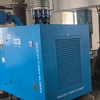 Ventilador Centrífugo de Levitación Magnética de 30 HP con Ahorro de Energía del 30%, Alta Eficiencia del 95%, Bajo Nivel de Ruido de 80 dB, Motor sin Aceite VFD