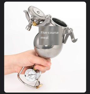 Mini Máquina de Palomitas de Maíz a Gas con Manivela, Nueva, de Acero Inoxidable 304, Estilo Vintage, para Uso Comercial y Catering, Expansor de Granos - Product Image 3