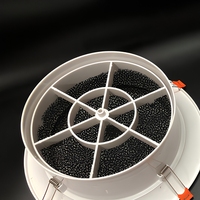Diffuseur d'air de plafond rond en plastique, grille d'évacuation réglable pour conduits CVC, installation facile pour appartements et bureaux