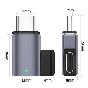 EONLINE 3D UV magnétique OTG USB C à Type C 100W 5A convertisseur magnétique à charge rapide USB C adaptateur connecteur de données pour <span class=keywords><strong>macboo</strong></span> - Product Image 5