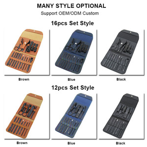 Professional Best-selling Portable 16 Piece Manicure Eyebrow <strong>Repair</strong> Tool Set Customized LOGO <strong>Nail</strong> Clipper <strong>Kit</strong> - Product Image 4