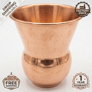 100% Pure Copper <b>Glass</b> Premium Quality Classic Eco-Friendly Handcrafted <b>Tumbler</b> for Healthy Lifestyle Home Kitchen Use Wholesale - Product Image 1