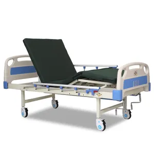 China Excellent Factory Wholesale Hot Sale Customizable Hospital Equipment Double Crank Manual Medical Bed