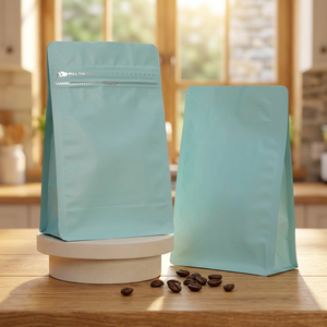 En Stock: Bolsas para Granos de Café de 125g, 250g, 500g y 1000g con Válvula, Bolsas Ecológicas de Fondo Plano, Resistentes al Olor, de Alta Calidad - Product Image 1