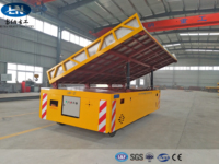Chariot de transfert à benne basculante latérale sur rail en T, personnalisé en usine, avec commande à distance pour le vidage des ferrailleuses de fonderie