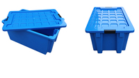 Joint à la boîte de rangement en plastique, fourre-tout empilable robuste, boîte de rangement en plastique, caisse mobile, conteneur emboîtable