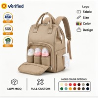 Tas Popok Kanvas Custom OEM dan ODM YCW Kapasitas Besar Tahan Air dengan Kantong Botol Terisolasi untuk Perjalanan dan Penggunaan Sehari-hari