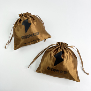 Wholesale Custom Logo Satin Drawstring Dust Bag <b>Wig</b> Hair Packaging Slik Satin Pouch Bag for Jewelry Gift Packaging - Product Image 3