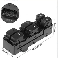 93570-1M110 Panel de Control Principal de Elevalunas Eléctrico Delantero Izquierdo para Forte 2010 2011 2012 2013
