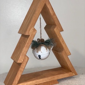 Wooden Christmas <b>Tree</b> <b>Ornaments</b> Medium 4-6 In Height Handicraft Decorations For Home Festive Display - Product Image 2