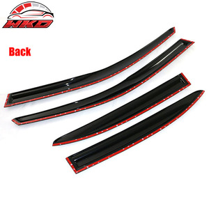 Convient pour Honda Civic Sedan 01-05, visières de fenêtre en acrylique style Mugen, protection contre le soleil et la pluie, 4 pièces - Product Image 4