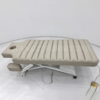 Table de massage électrique inclinable et lit de beauté réglable en hauteur avec cadre métallique – Mobilier de salon moderne et luxueux pour usage commercial