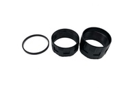 Assemblage de tube optique en aluminium moulé sous pression de précision OEM, boîtier de lentille anodisé noir mat, pièce usinée, IATF 16949