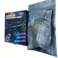 Décoration intérieure de voiture Xinyige, lumière d'ambiance en cuivre IP44, 5V RGB LED, télécommande, application, variateur d'intensité / Wi-Fi