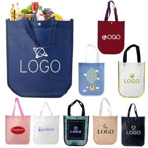 Wholesales Handled Pp Non Woven Bag Manufacturer Promotional Reusable Tote Lemon Grocery Shopping Bag With Custom Printed logo