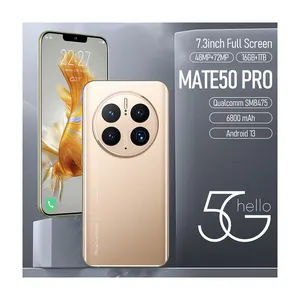 Mate50 Pro 7,3 Zoll HD P50 Pro mit Gesichts-ID 4G Quad Core Ram 16GB ROM 512GB Mobiltelefone Android 13 Handy