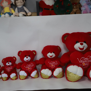 Ready to Ship Red Teddy <strong>Bear</strong> with Heart Plush Valentine's Day Stuffed Animal Toy Kawaii Girlfriend Gift Wholesale - Product Image 6