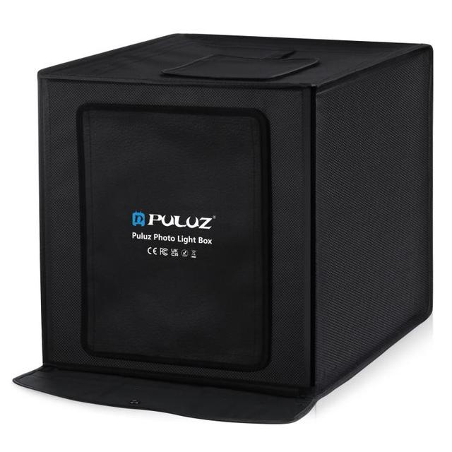 PULUZ 60cm Photo Studio Light Box Portable Light Tent LED 5500K White Light Photography Studio Tent Kit with 6 Backdrops