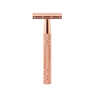 Eco-Friendly <strong>Double</strong> <strong>Edge</strong> Safety <strong>Razor</strong> for Men, Aluminium Handle &amp; Zinc Alloy Head, Reusable Shaving <strong>Razor</strong> - Product Image 1