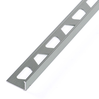 Bordure de carrelage en aluminium en forme de L moderne, bordure métallique durable, auto-adhésive, installation étanche pour carreaux de céramique et de porcelaine - Direct