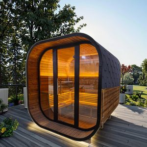 Stufa per Sauna Moderna <span class=keywords><strong>a</strong></span> <span class=keywords><strong>Legna</strong></span> <span class=keywords><strong>di</strong></span> Abete Carbonizzato con Pannello <span class=keywords><strong>di</strong></span> Controllo, per Uso Interno/Esterno, Grande Capacità - Product Image 1