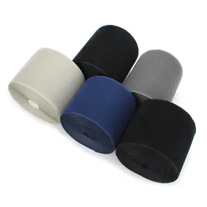 Professional Custom Nylon 50mm Loop Pantone Colorful Elastic Loop Tape Sew Unnapped Loop