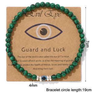 <span class=keywords><strong>Bracelet</strong></span> tendance Bestone en pierres naturelles de 4 mm, œil de tigre jaune, œil de démon, pierre de lave, meilleur cadeau unisexe - Product Image 3