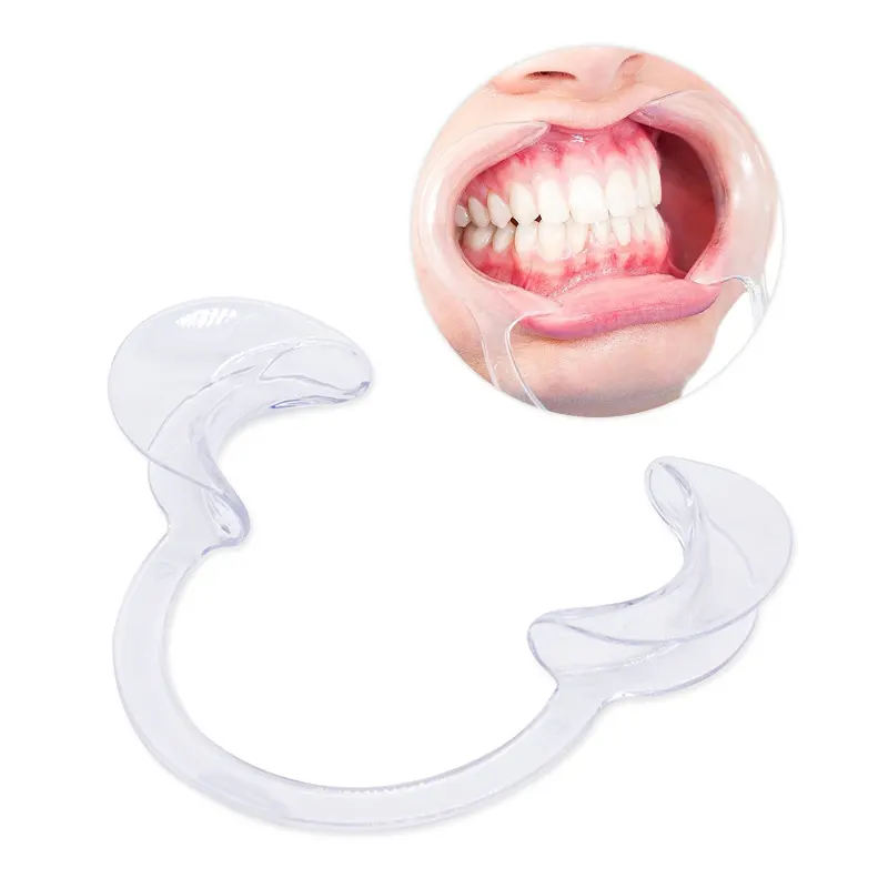 Ağız koruyucusu Retratores diş C şekli diş ağız yanak retraktörleri ağız retraktör diş beyazlatma ağız açacağı