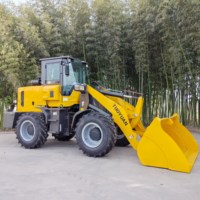 Chargeuse sur pneus haute performance, capacité de levage de 2500 kg, hauteur de déchargement de 3900 mm, moteur diesel, capacité de levage puissante, fonctionnement stable